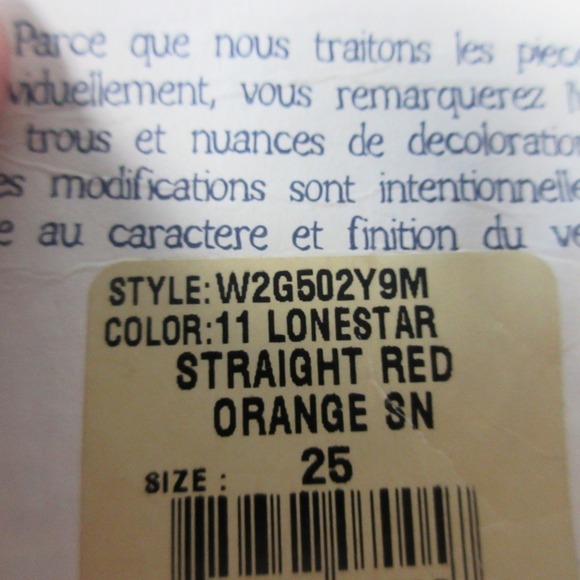 True Religion Lonestar Straight Leg Jeans Women 25 Blue Cotton Blend Denim 524 - Picture 6 of 12